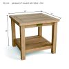 Bahama 22? Square Side Table 2-Tier