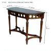Neoclassical Demilune Console Table