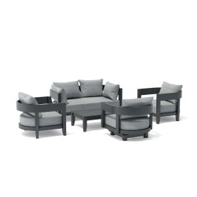 Set-173-Al 5-Pc Coronado Aluminum Deep Seating Set