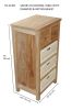 Safari Occasional Table With Drawers & Rattan Basket