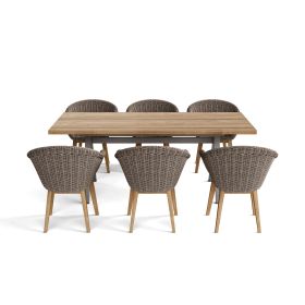 Set-39A Alura Padua Dining Table 7-Pc Set