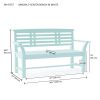Sakura 2-Seater Bench In White