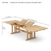 Sahara 126? Rectangular Double Extension Table