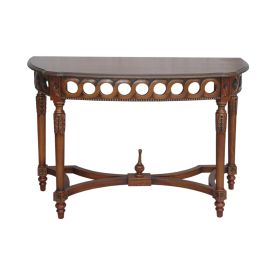 Neoclassical Demilune Console Table
